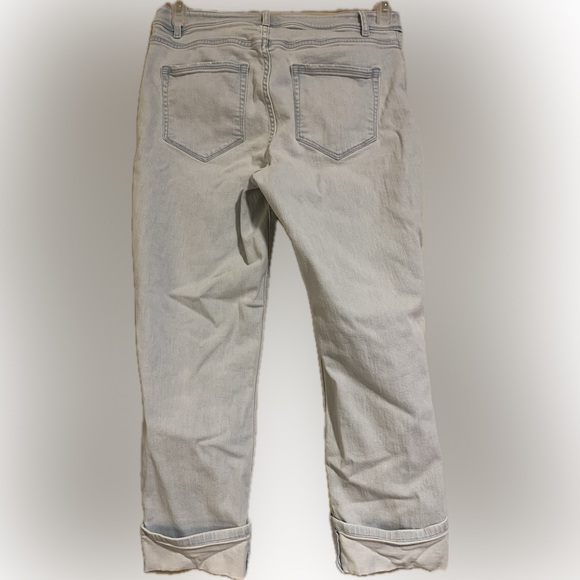 J. Jill denim high rise cropped light wash women’s size 8 - Picture 7 of 7